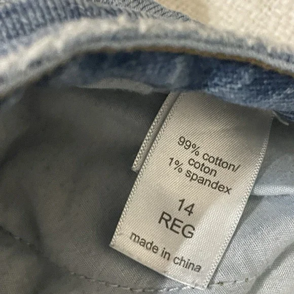 M Jeans by Maurices Womens Jeans Blue Distressed Size 14 Regular Mid Rise - Picture 3 of 9